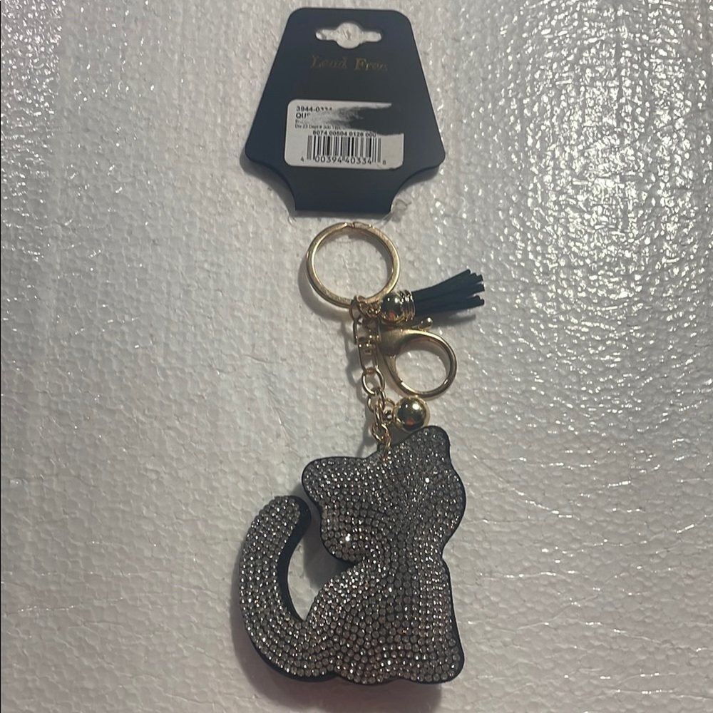 Cat Key Ring/Bag Charm NWT